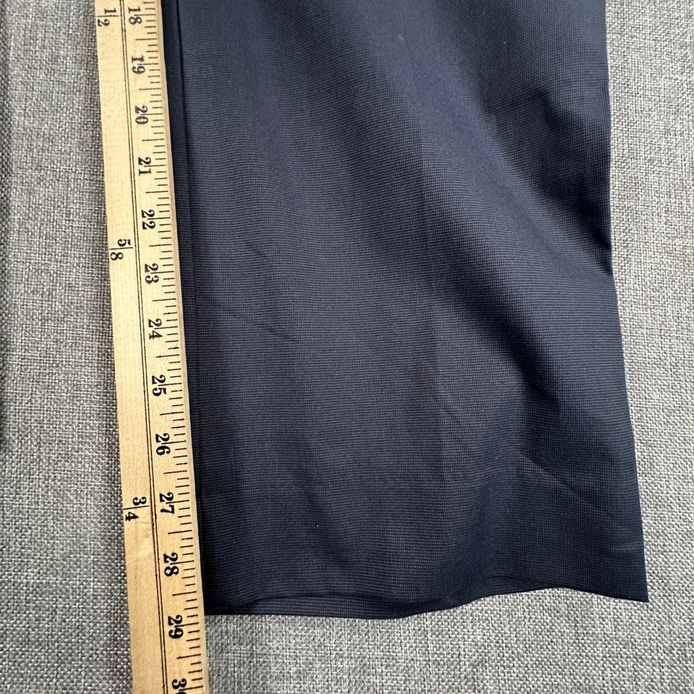 Banana Republic Slim Non-Iron Dress Pant Men 38x30 (Fits 38x29) Navy Stretch NEW
